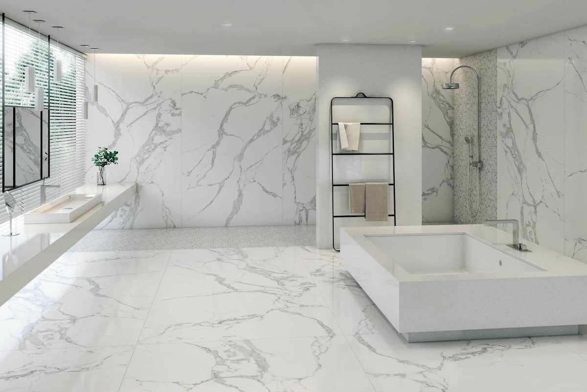  Buy and Price white marble bathroom floor tiles 